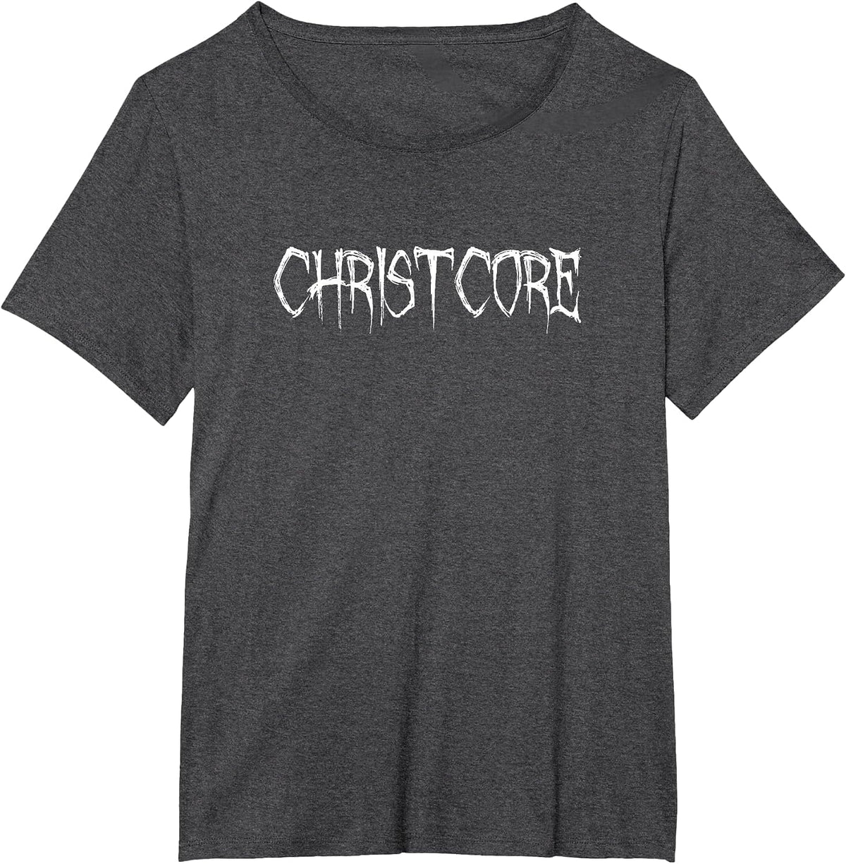Christcore Christian Hardcore Faithcore T-Shirt - Dark Heather Grey
