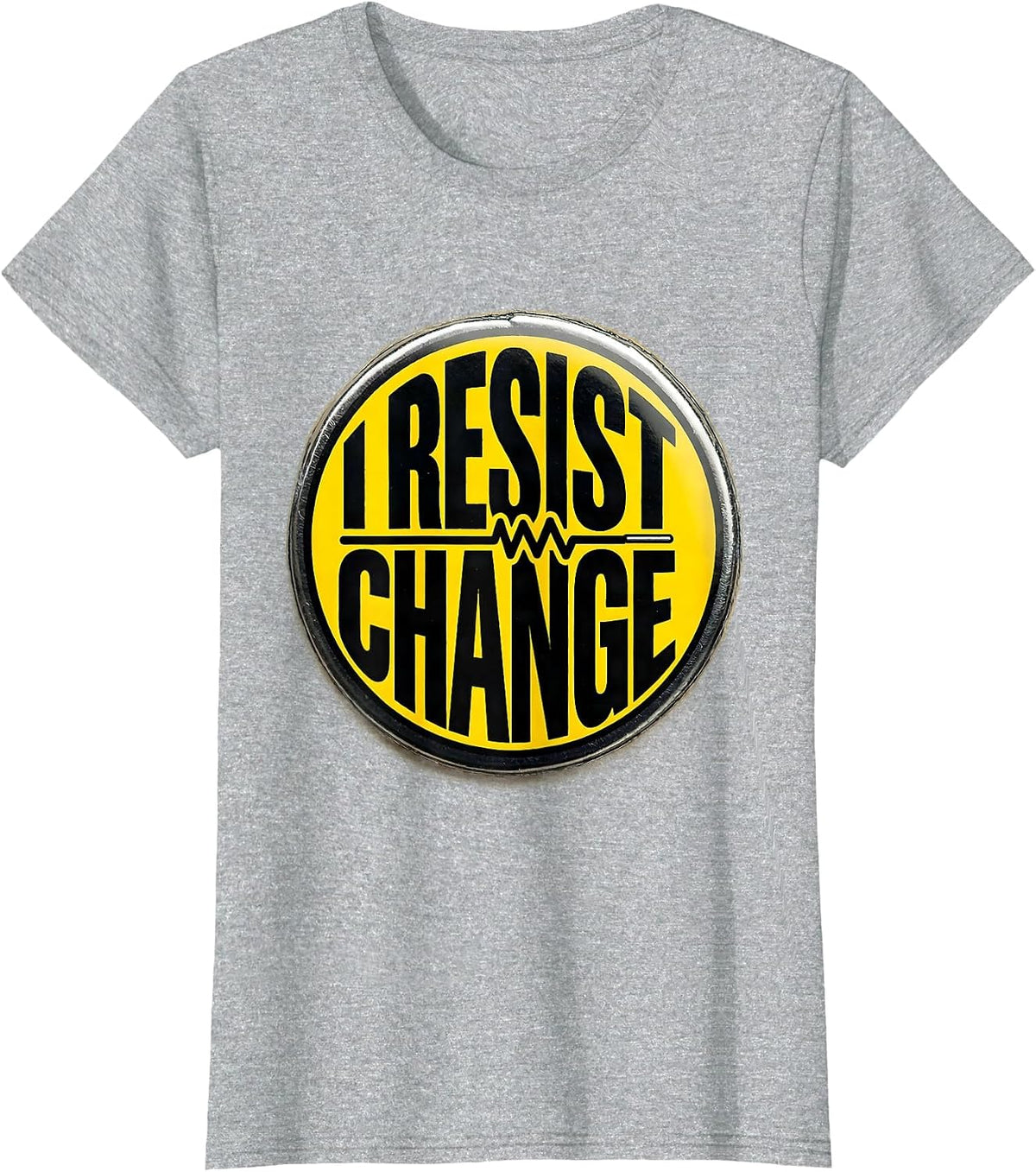 I Resist Change Funny Electrician Lineman Trade Humor T-Shirt - Heather Grey