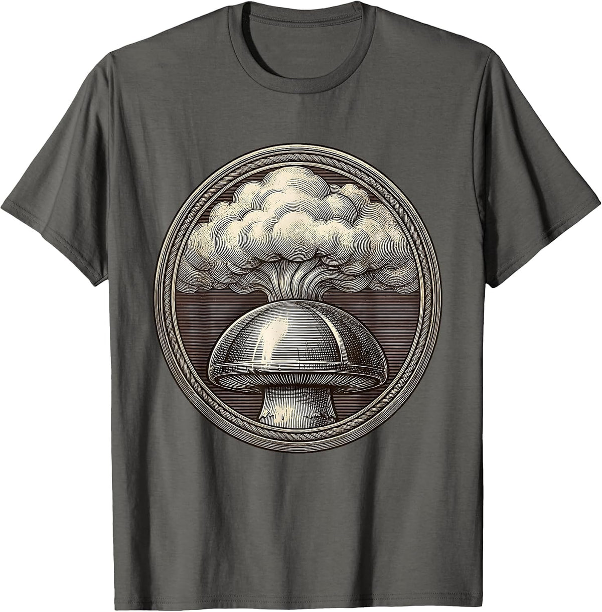Men's Valley Forge Automotive Radiator Cap Steam Burst T-Shirt - Asphalt Grey