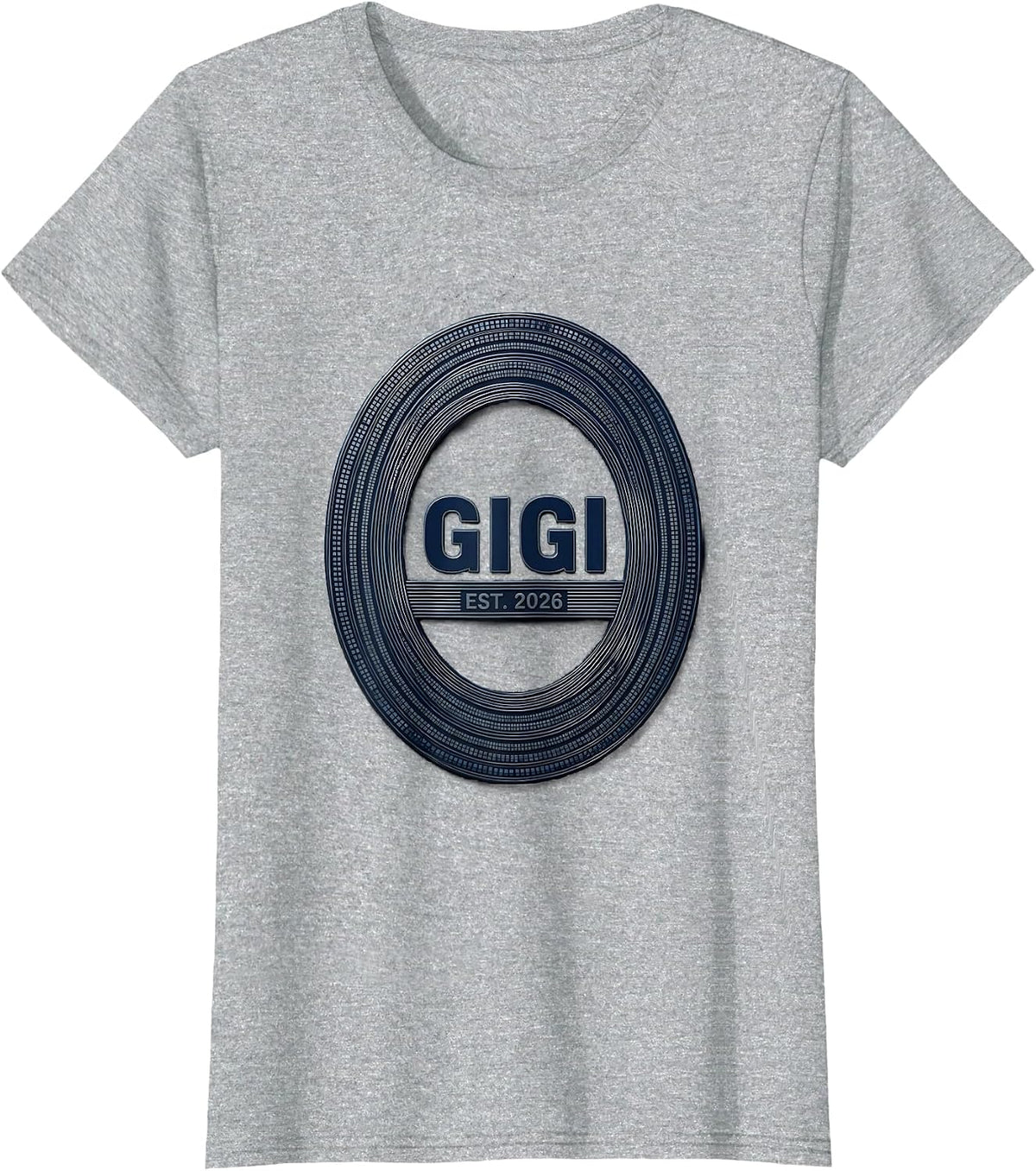 Gigi Est 2026 Sentimental Family Role Keepsake Announcement T-Shirt - Heather Grey