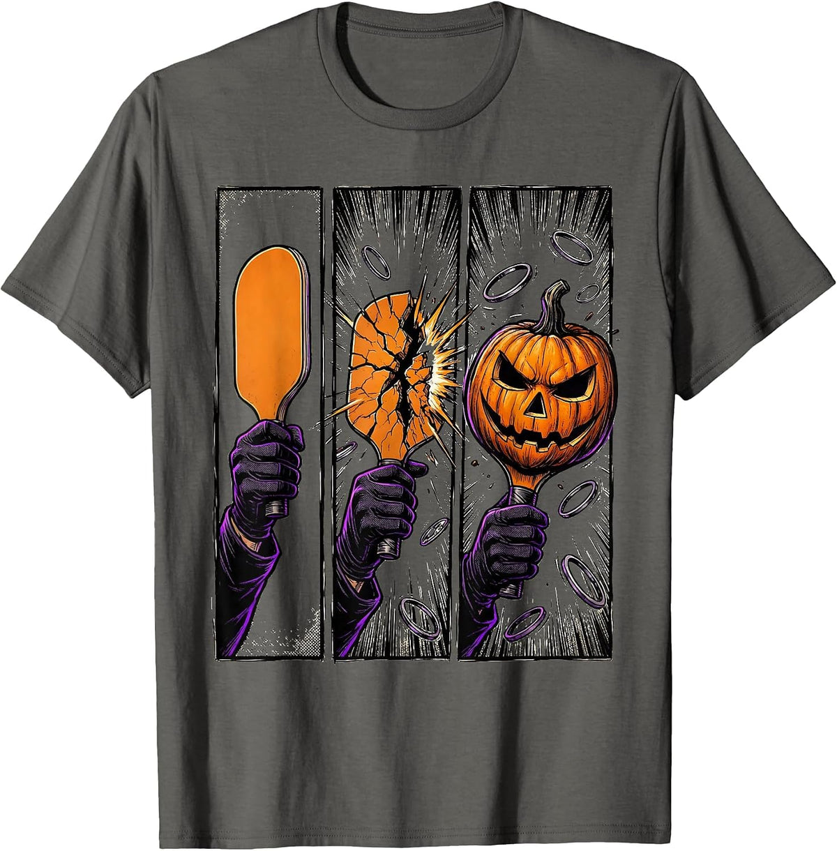 Optical Mask Halloween Optometrist Comic Book Eye Doctor T-Shirt - Asphalt Grey