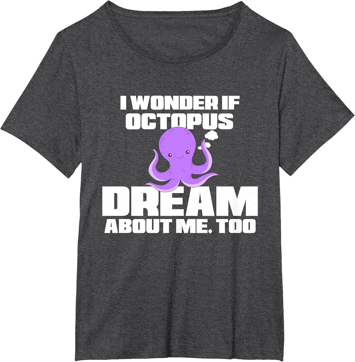 Funny Octopus Shirt - Octopus Pajamas Women Men Kids T-Shirt - Dark Heather Grey