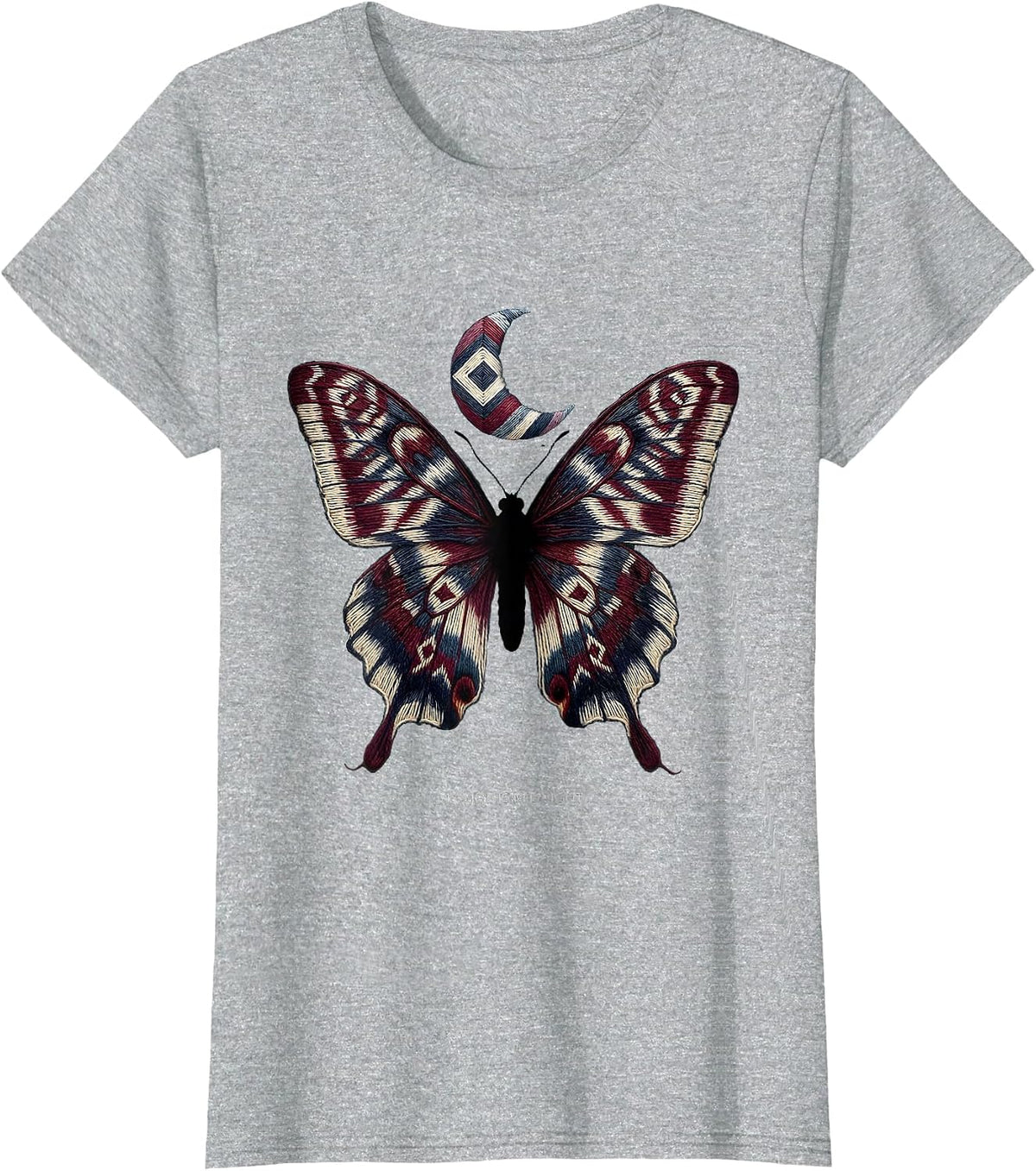 Women's My Vibe Is Midnight Goth Dark Aesthetic Design T-Shirt - Heather Grey