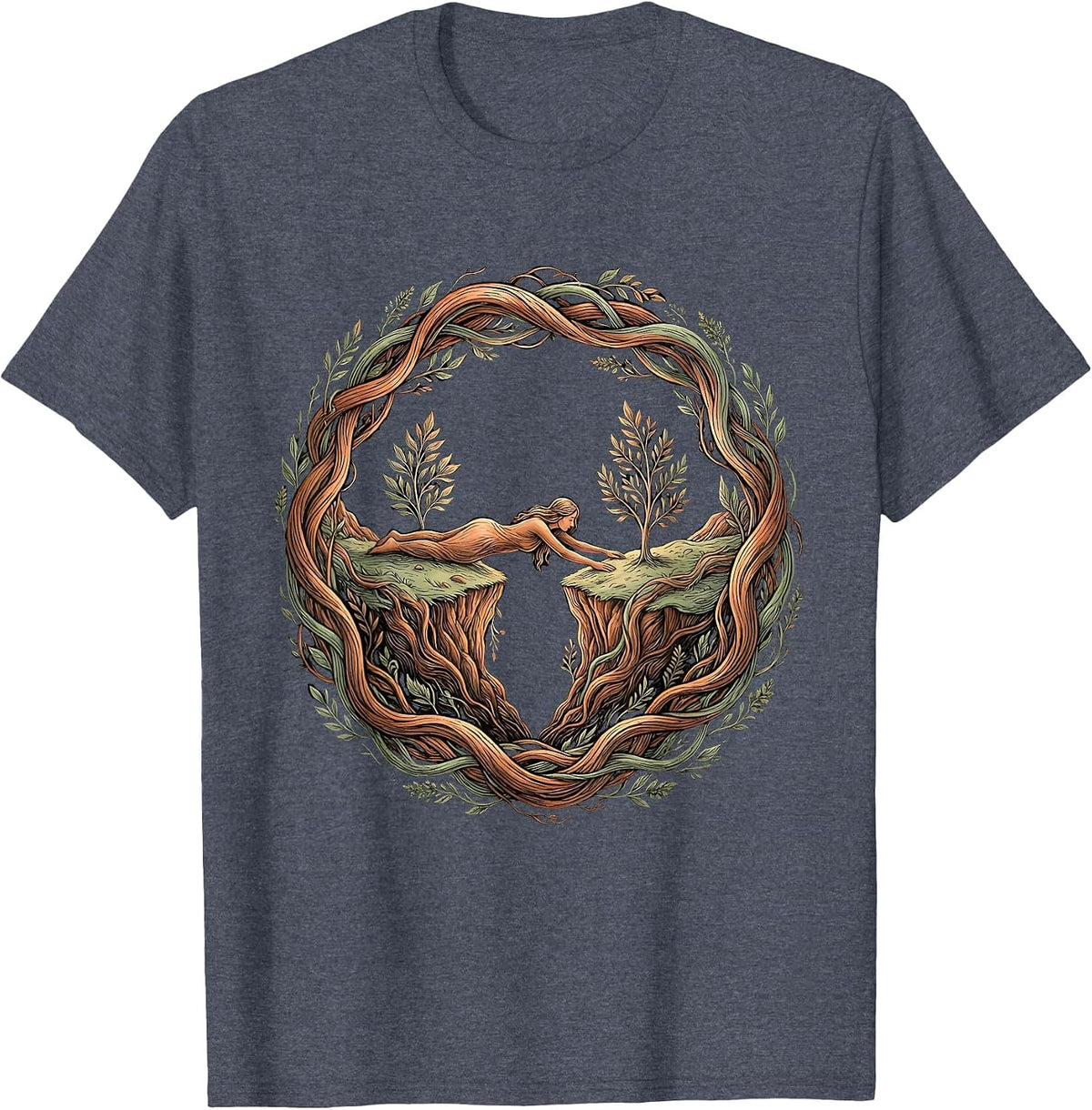 Bridge the Gap Human Connection Graphic T-Shirt - Heather Blue