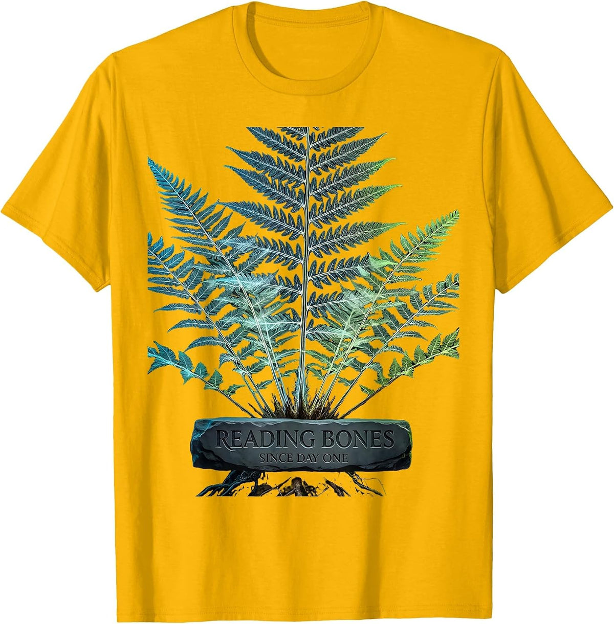Reading Bones Since Day One Radiology Design T-Shirt - Golden Yellow