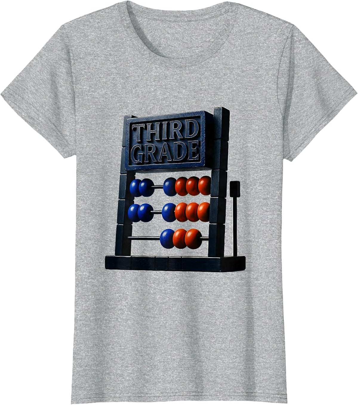 Women's Third Grade Retro Teacher Student Back To School T-Shirt - Heather Grey