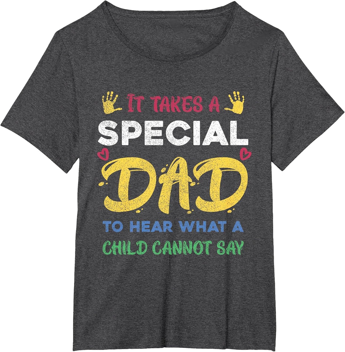 Fathers Day It Takes A Special Dad Autism Awareness T-Shirt - Dark Heather Grey