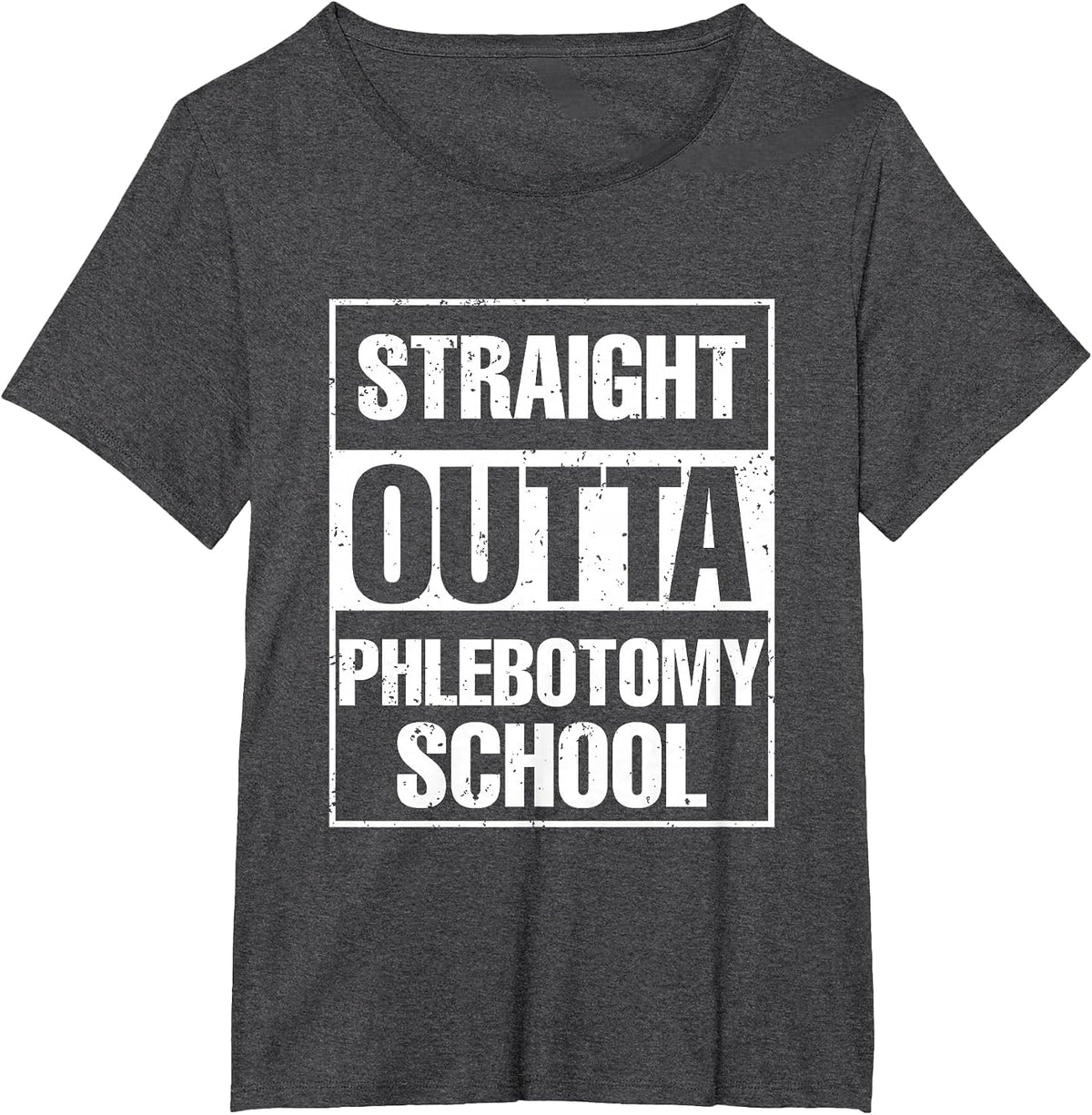 Phlebotomy Medical Nurse Syringe Blood Phlebotomy T-Shirt - Dark Heather Grey
