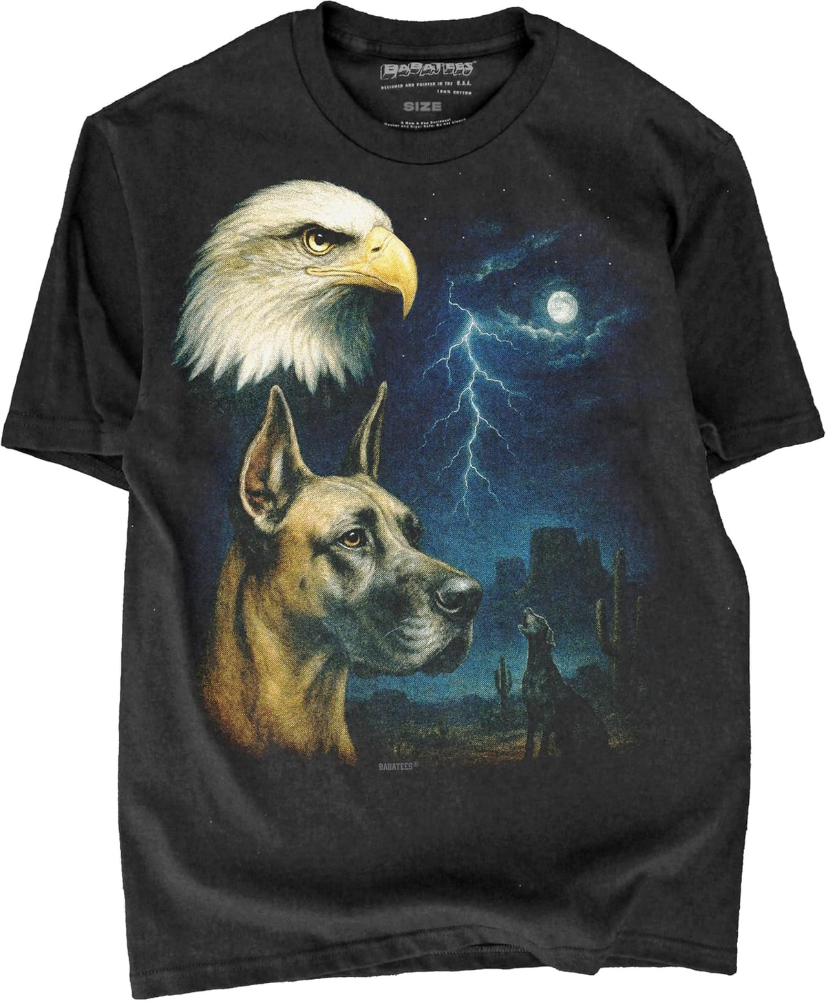 Majestic Dog Artwork Premium Black T-Shirt for Men & Women - Great Dane
