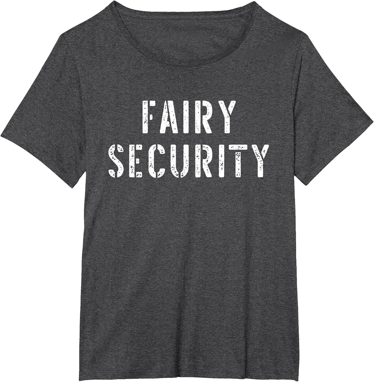 Halloween Dad Mom Daughter Adult Costume Fairy Security T-Shirt - Dark Heather Grey