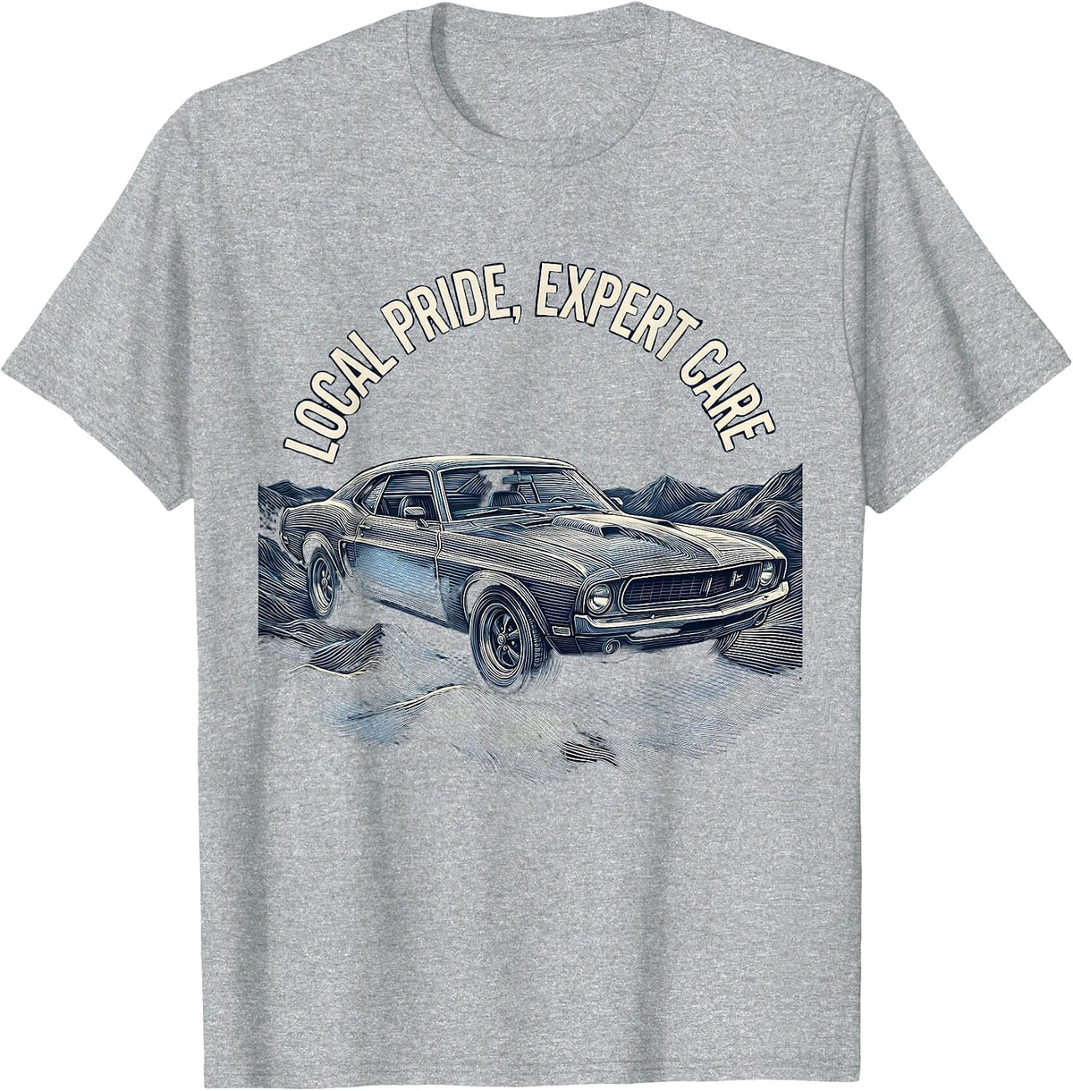 Men's Valley Forge Automotive Local Pride Expert Care T-Shirt - Heather Grey