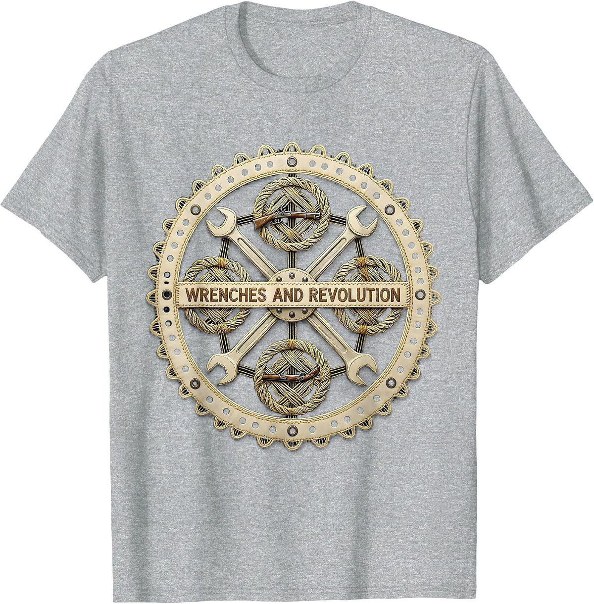 Men's Wrenches and Revolution Valley Forge Automotive T-Shirt - Heather Grey