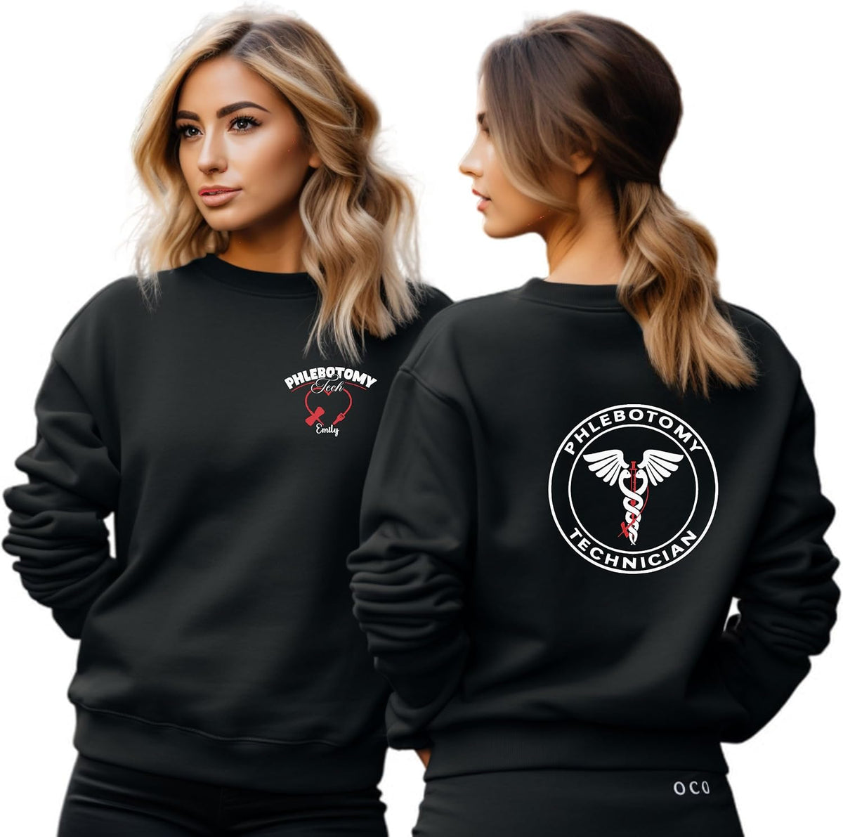 Phlebotomist Sweatshirt, Personalized Medical Sweater, Phlebotomy Tech Shirt, Gift For New Phlebotomist, Phlebotomy Gift