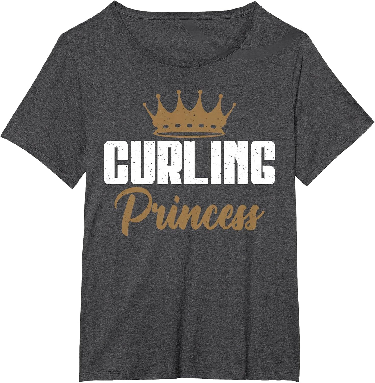 Curling Princess Curling T-Shirt - Dark Heather Grey