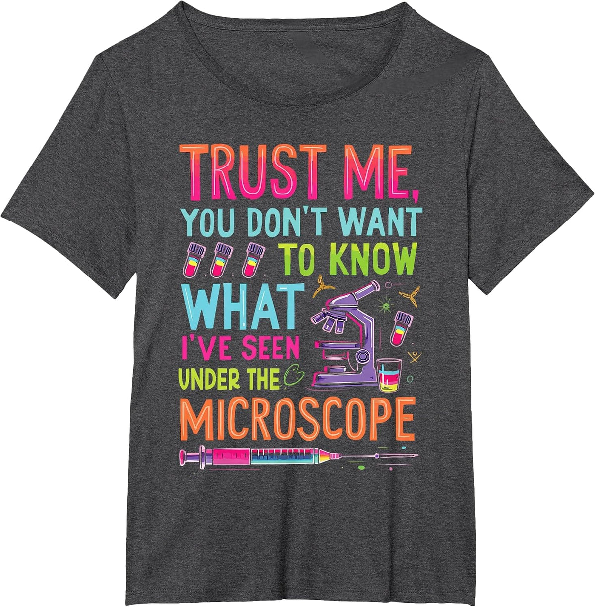 Medical Technologist Laboratory Tech Lab Technician T-Shirt - Dark Heather Grey
