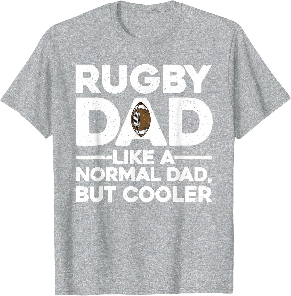Funny Rugby Design for Dad Men Professional Rugby Player T-Shirt - Heather Grey
