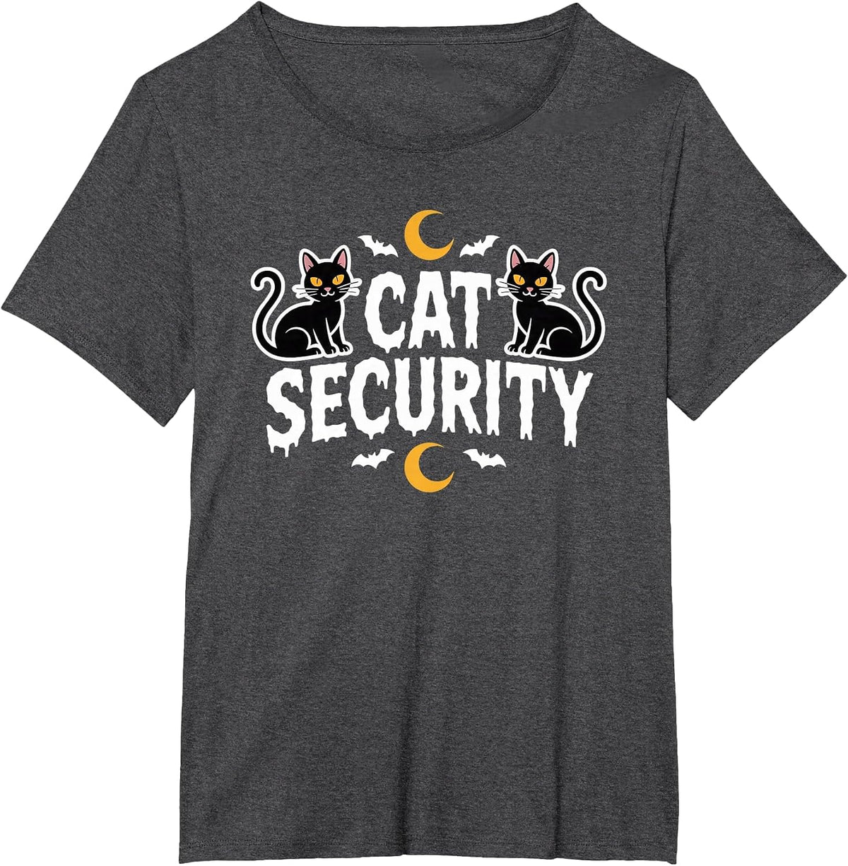 Cat Security Funny Halloween Costume Dad Mom Group Joke T-Shirt - Dark Heather Grey
