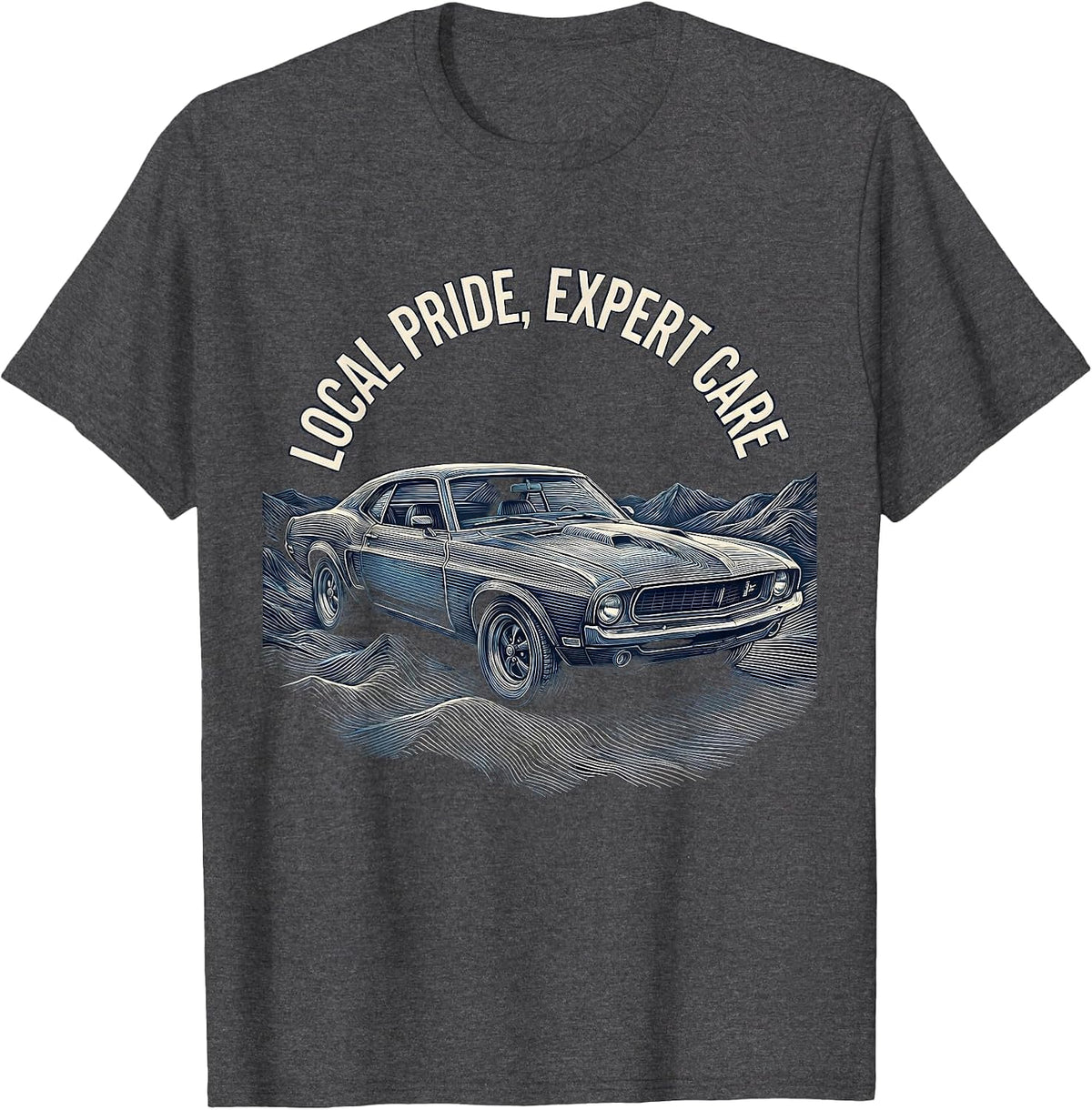 Men's Valley Forge Automotive Local Pride Expert Care T-Shirt - Dark Heather Grey