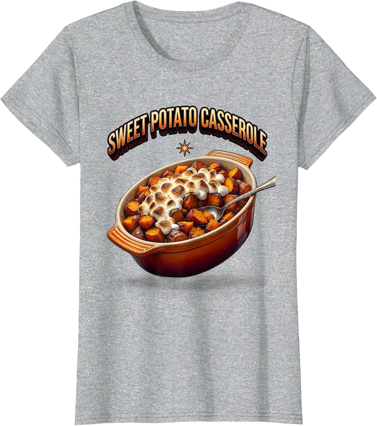 Sweet Potato Casserole Bootleg 90's Rap Rock Vintage Funny T-Shirt - Heather Grey