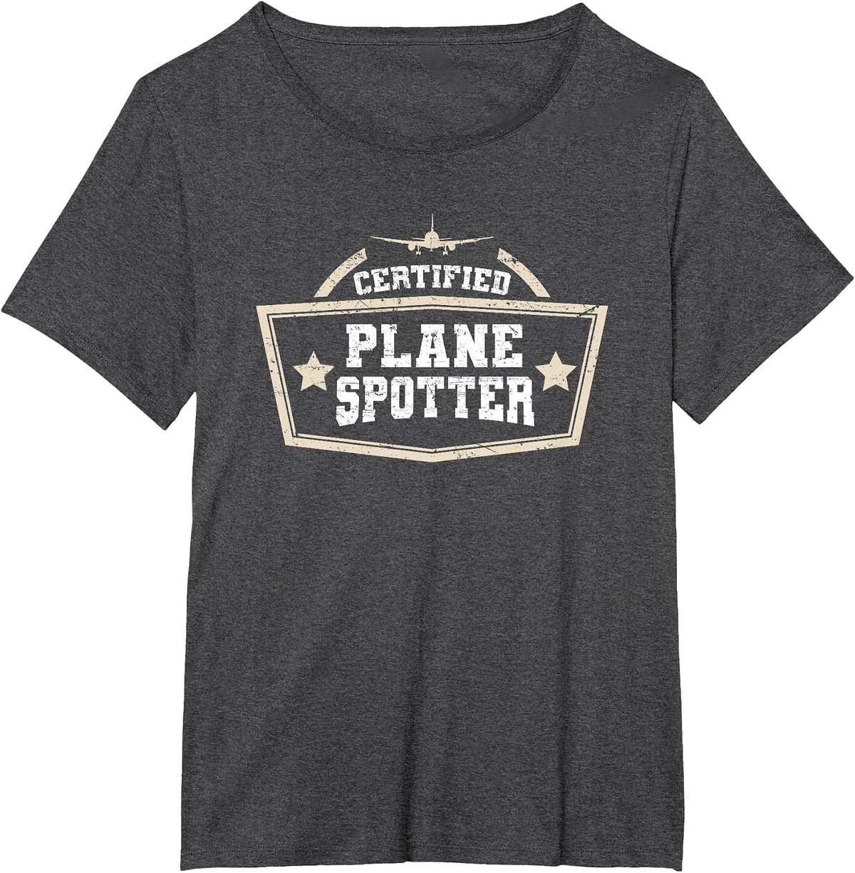 Plane Spotting Plane Spotter T-Shirt - Dark Heather Grey