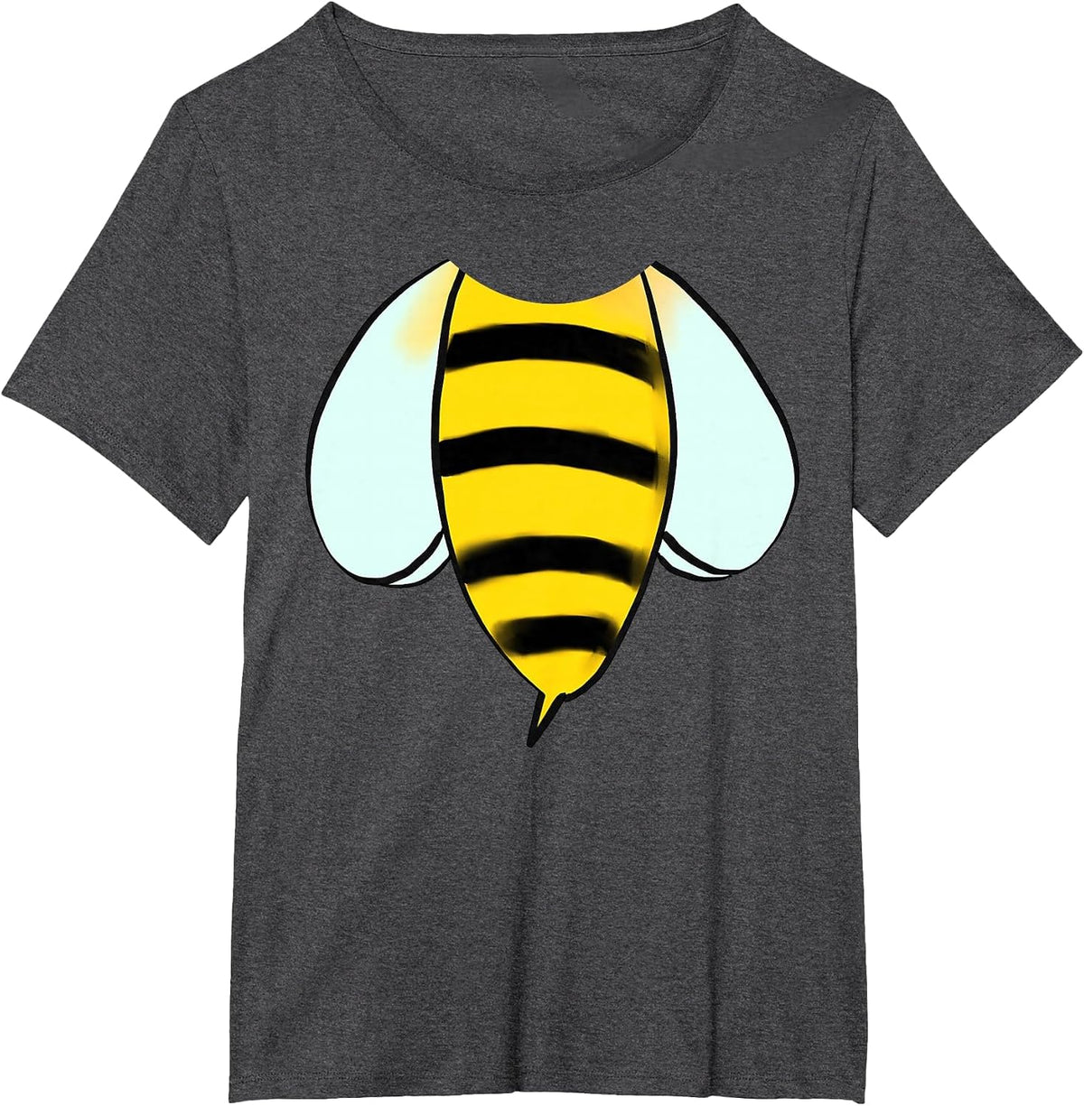 Bee Halloween Costume T-Shirt - Cute Bumblebee Insect Outfit T-Shirt - Dark Heather Grey