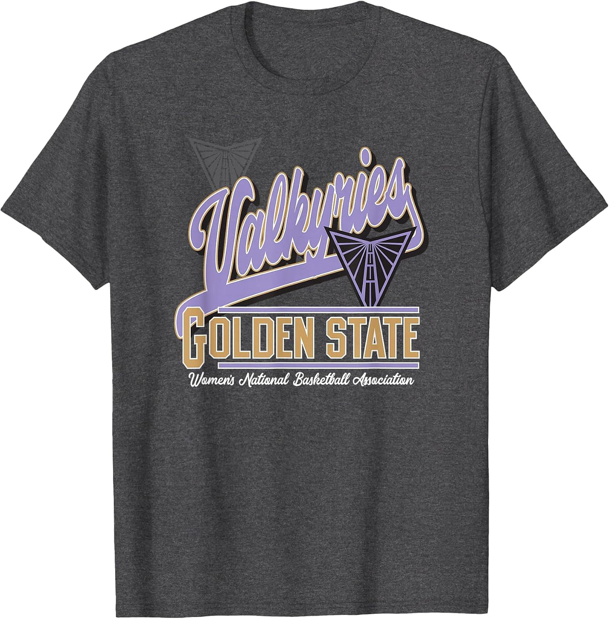 WNBA Official Golden State Valkyries Rep Hard T-Shirt - Dark Heather Grey