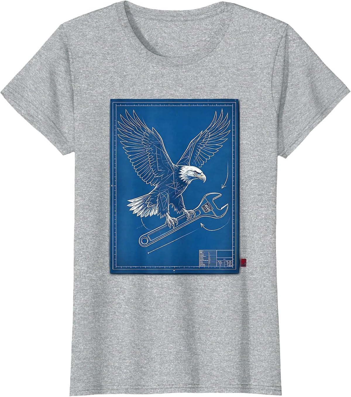 Valley Forge Automotive Eagle Crescent Wrench T-Shirt - Heather Grey