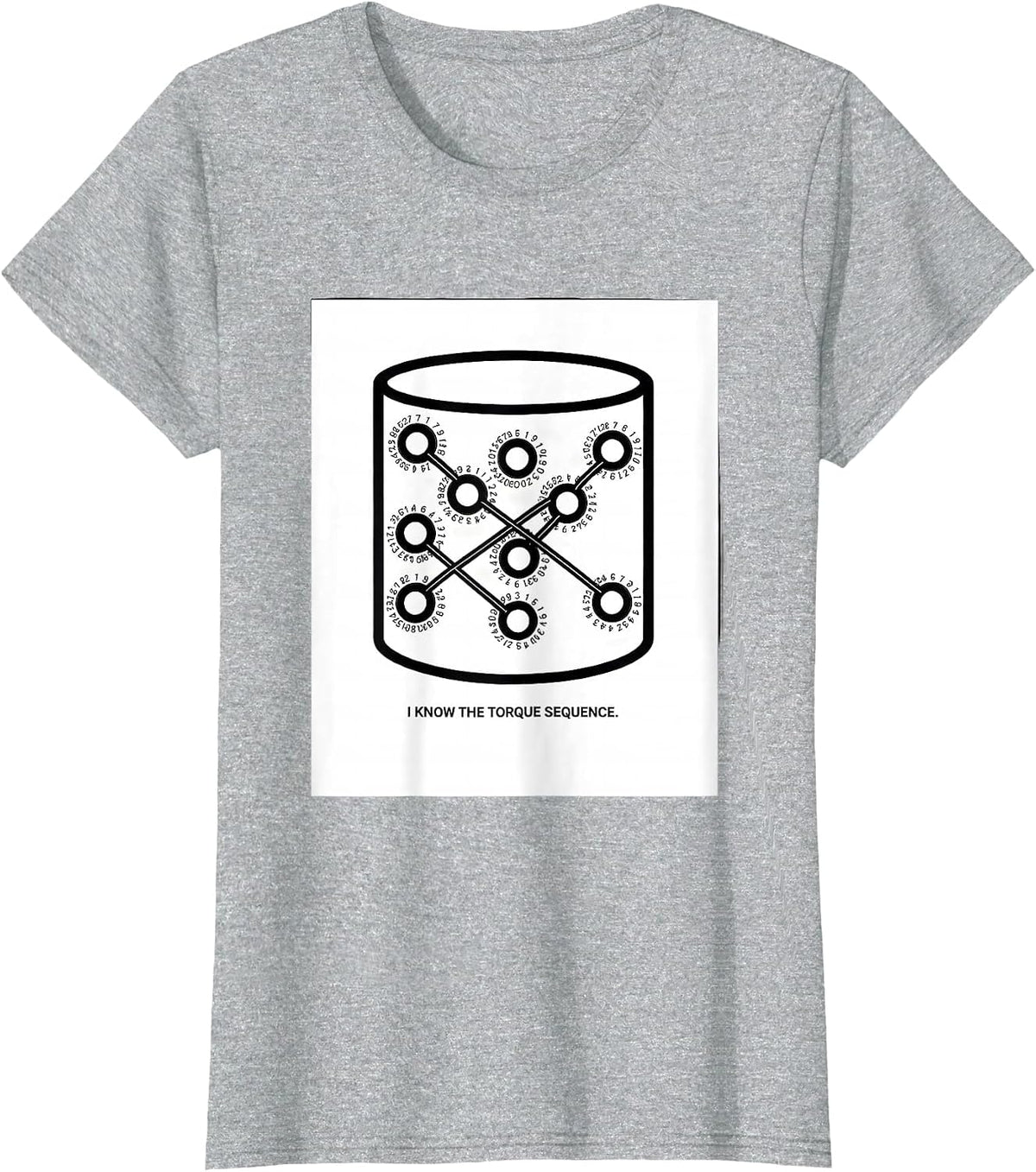 I Know The Torque Sequence Funny Mechanic Garage Car Guy T-Shirt - Heather Grey