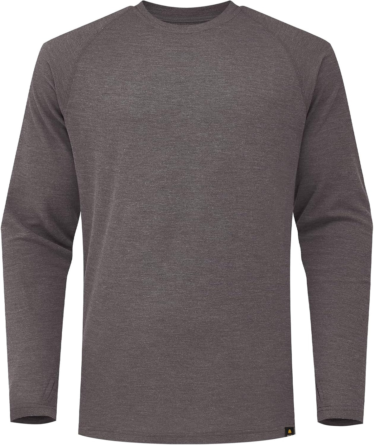 Men's FR Shirts for Summer 4oz Lightweight Crew Long Sleeve CAT1 - Modacrylic-gray