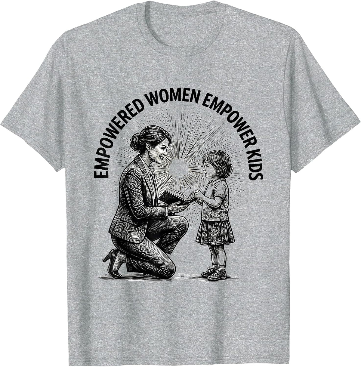 Men's Empowered Women Empower Kids Paraprofessional T-Shirt - Heather Grey