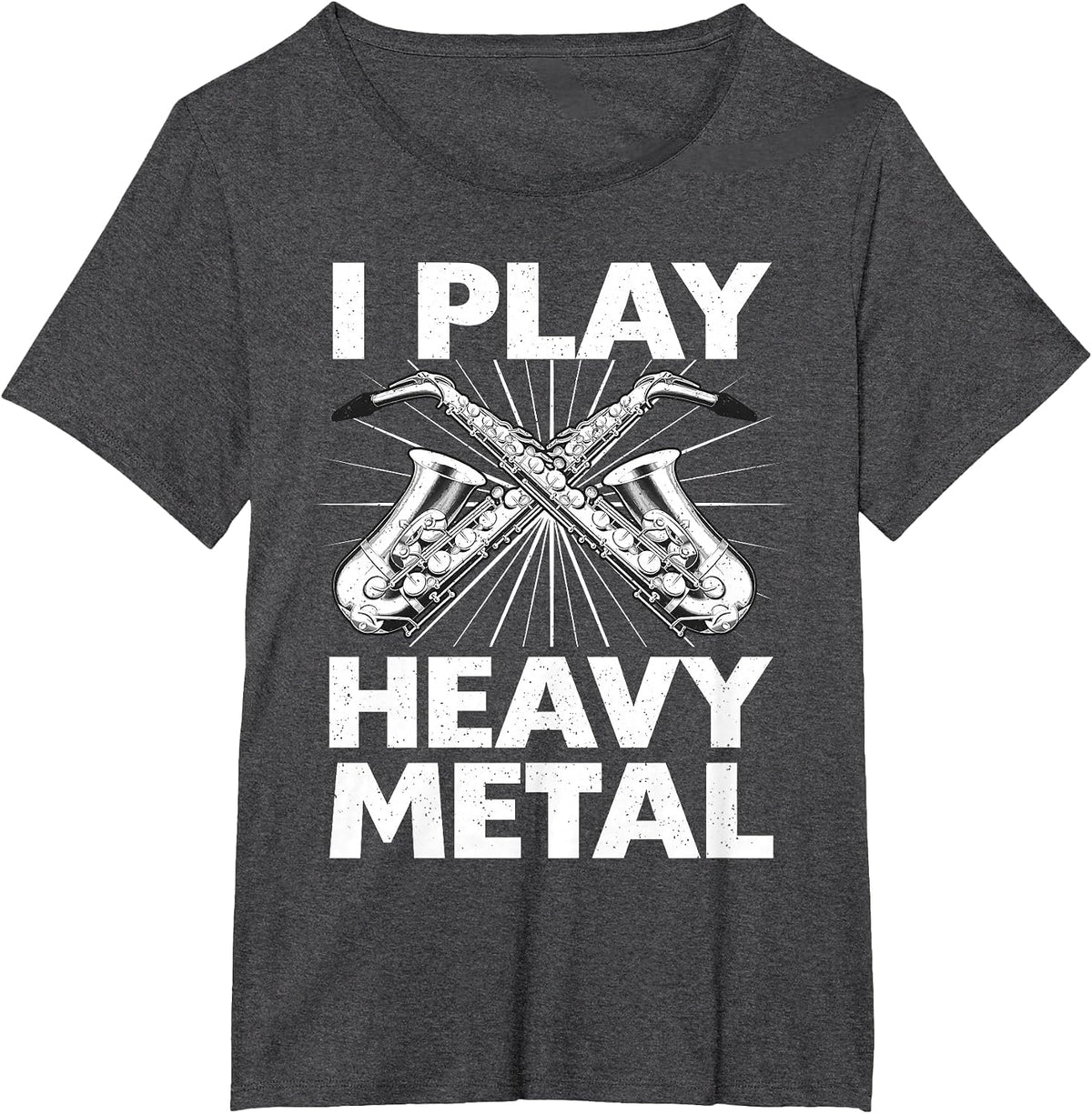 Funny Saxophone Themed for Men Women Kids Saxophone Player T-Shirt - Dark Heather Grey