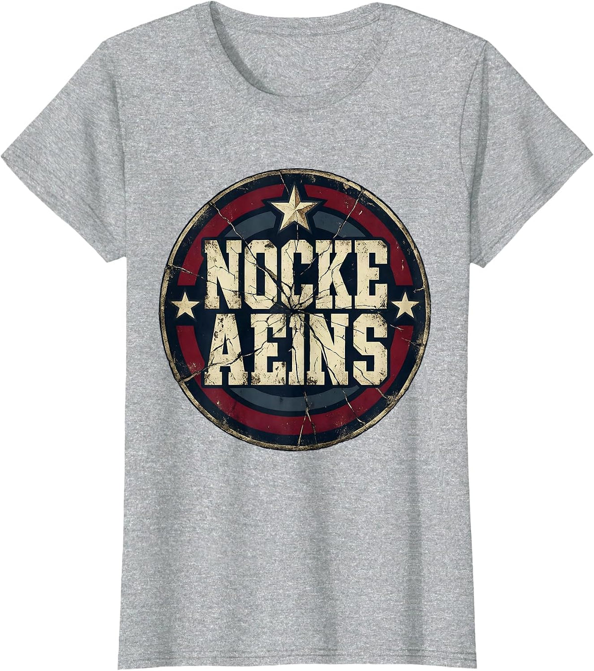 Women's Firefighter Axe Over Shoulder Smoke Illustration T-Shirt - Heather Grey