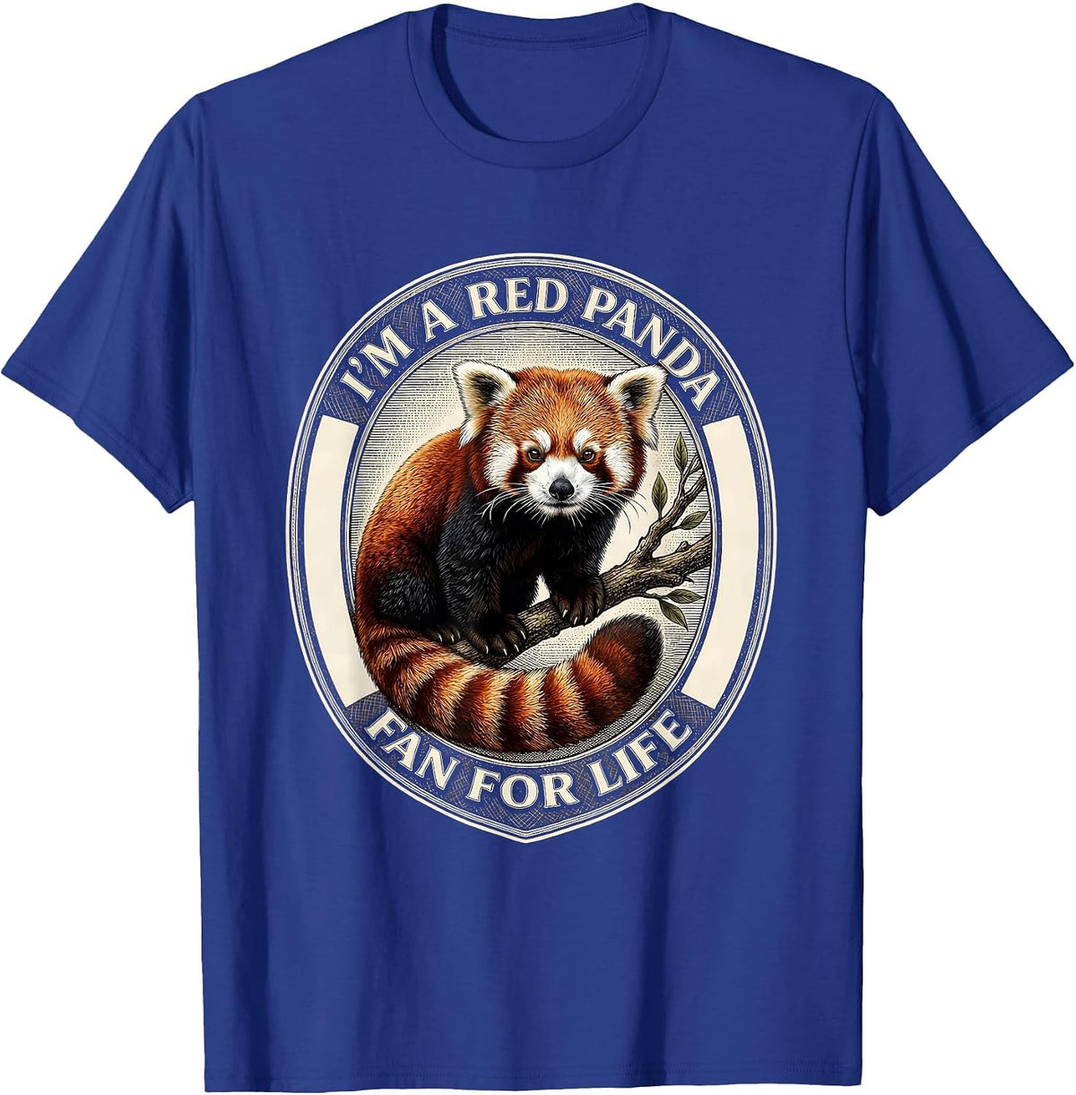 Men's I'm A Red Panda Fan For Life Cute Red Panda Lover Gift T-Shirt - Royal Blue