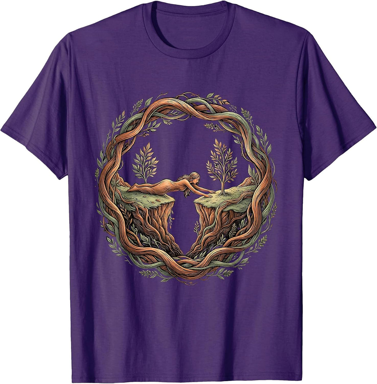 Bridge the Gap Human Connection Graphic T-Shirt - Purple