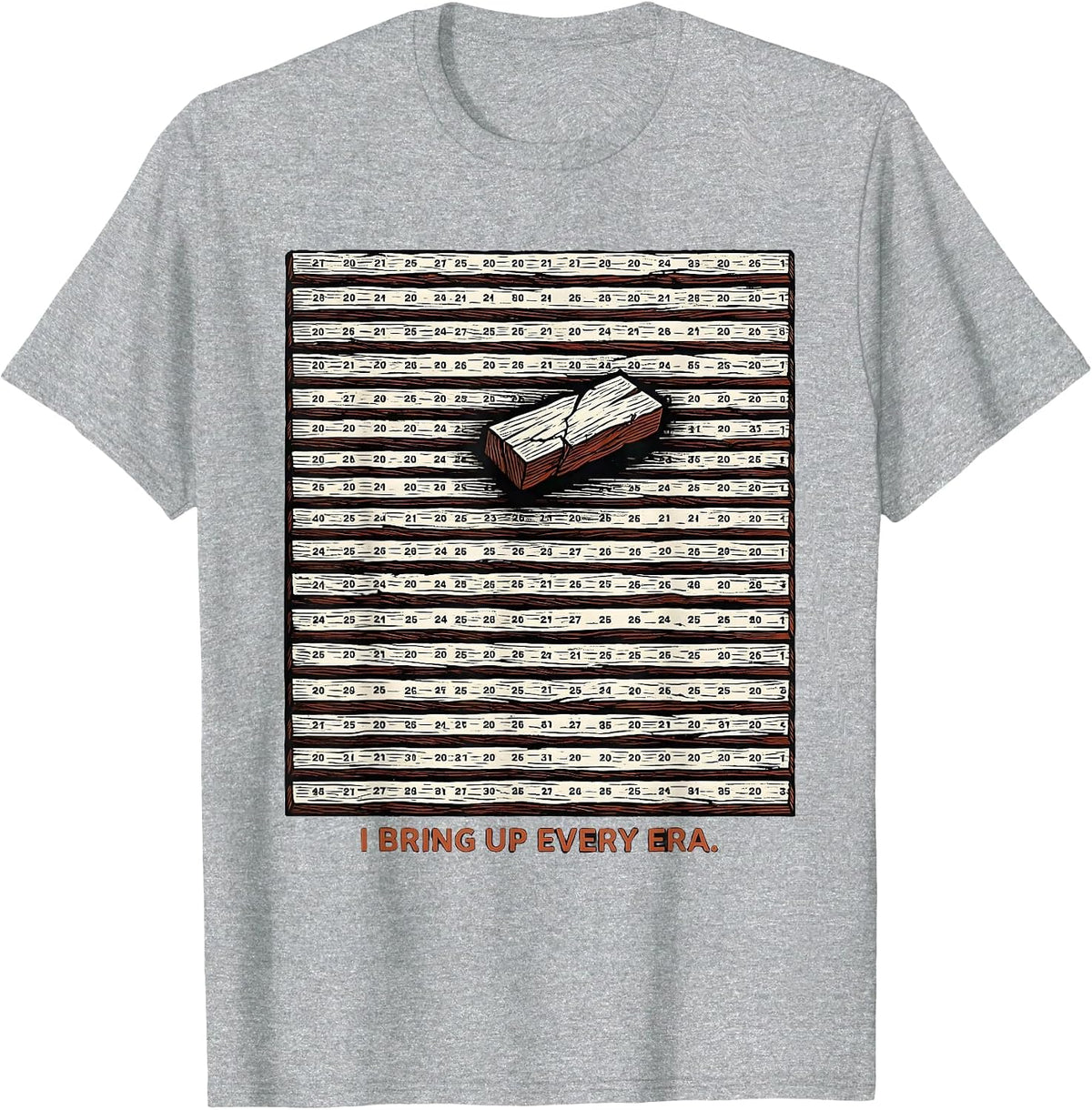 Men's I Bring Up Every Era Funny History Teacher Back To School T-Shirt - Heather Grey