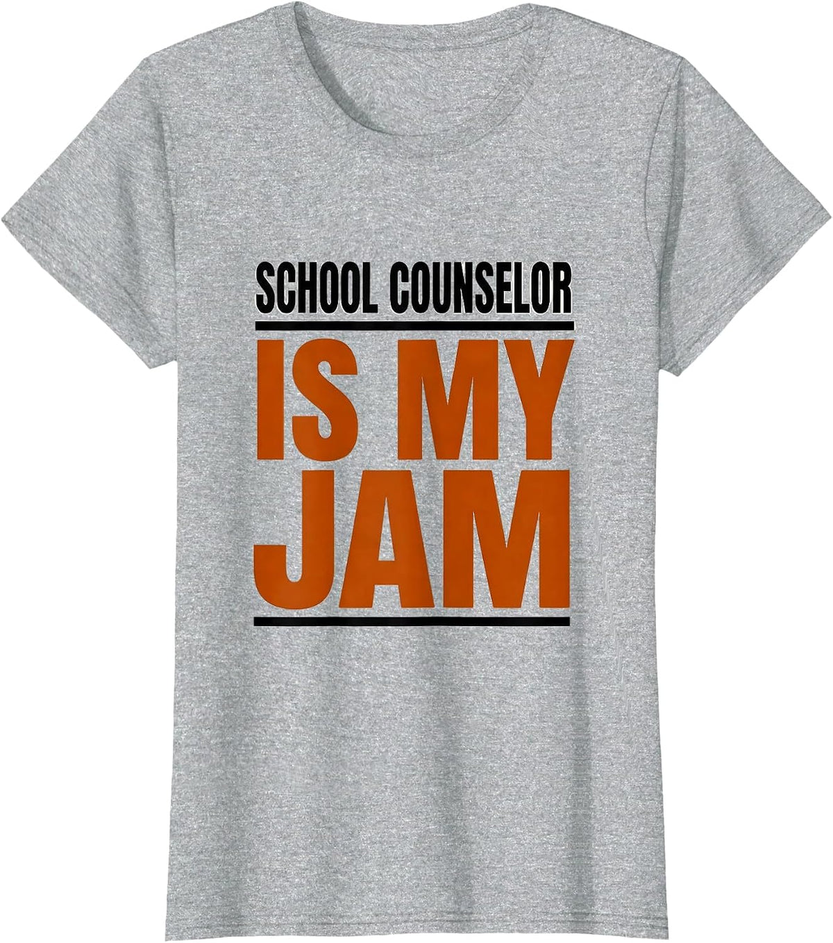Women's School Counselor Is My Jam Funny Therapist Appreciation T-Shirt - Heather Grey