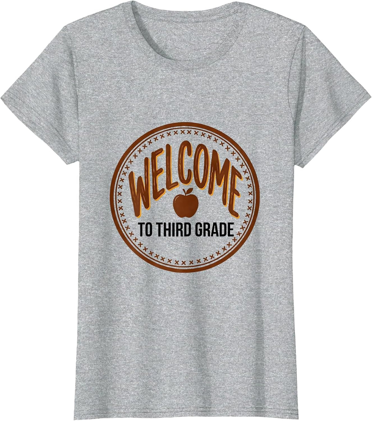 Women's Welcome To Third Grade Cute Teacher Back To School Gift T-Shirt - Heather Grey