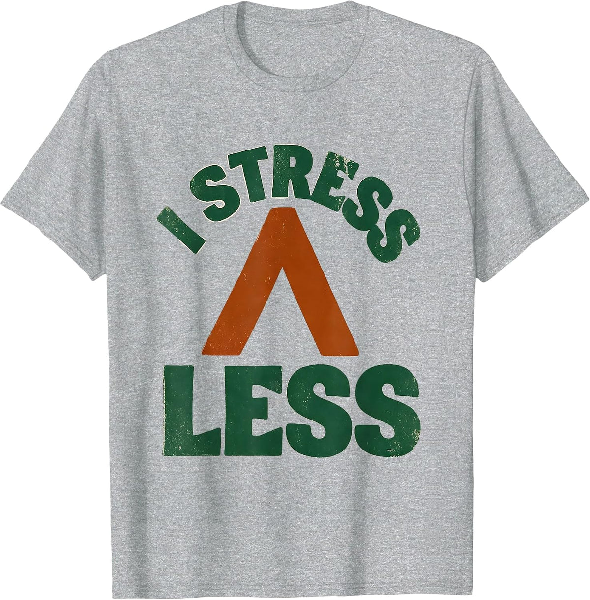 Men's I Stress Less Vintage Dyslexia Awareness Reading Teacher T-Shirt - Heather Grey