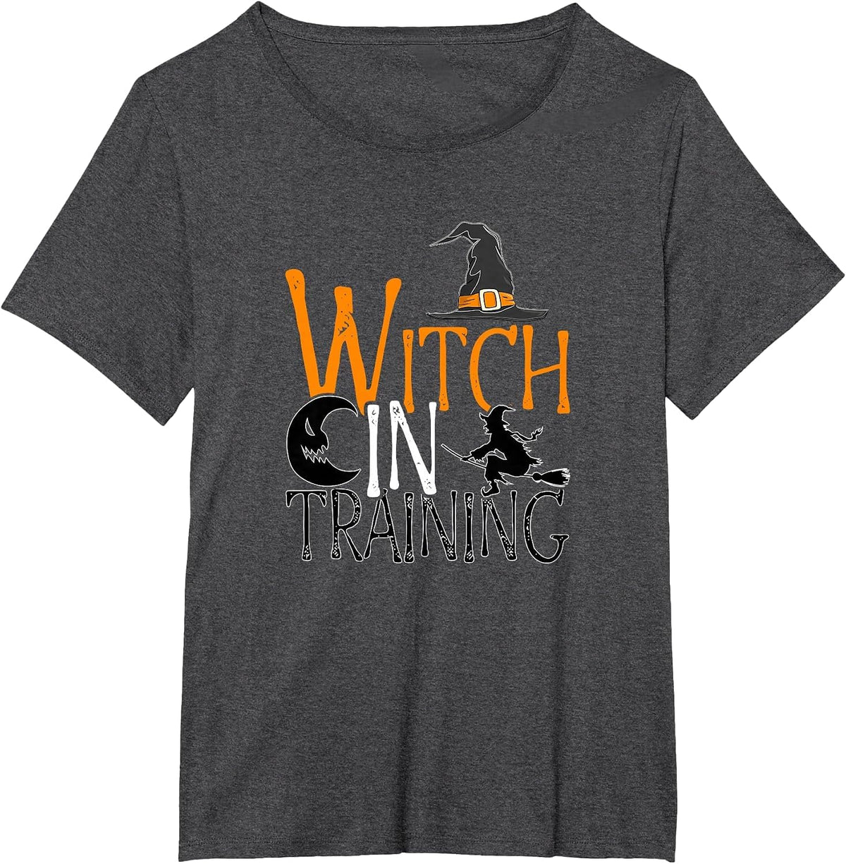 Witch in Training - Magic Lover Halloween Season Witch T-Shirt - Dark Heather Grey