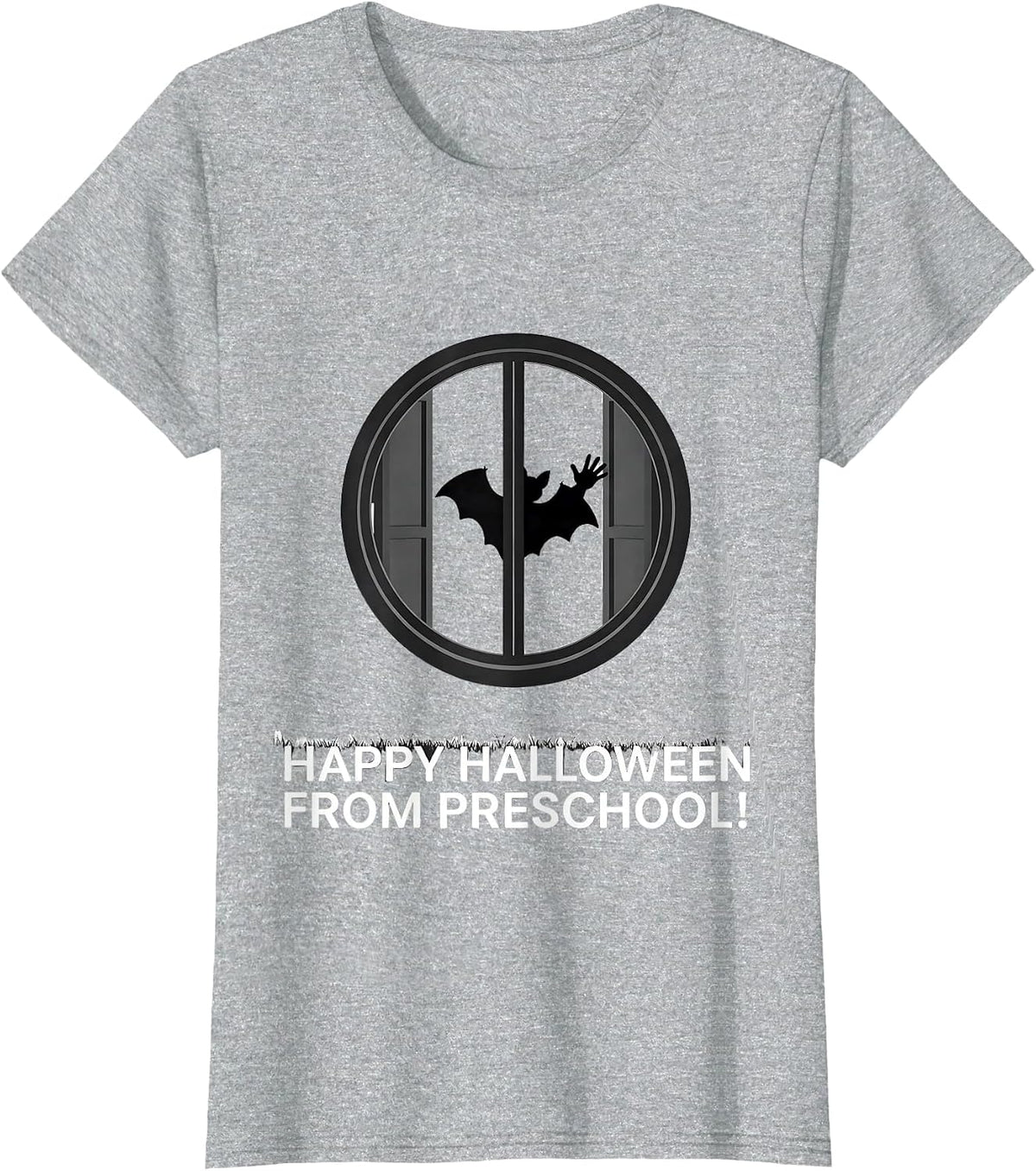Happy Halloween From Preschool Playful Teacher Halloween T-Shirt - Heather Grey
