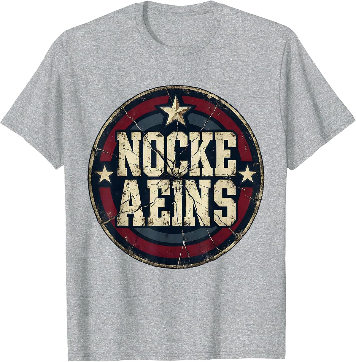 Men's Firefighter Axe Over Shoulder Smoke Illustration T-Shirt - Heather Grey