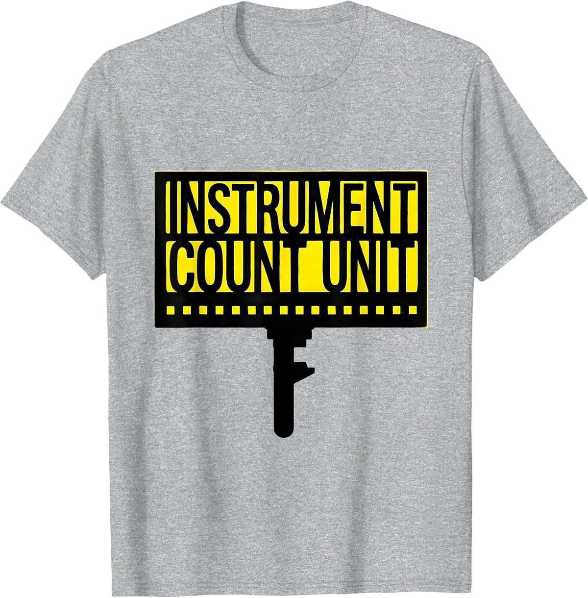 Men's Instrument Count Unit Stencil Graphic Surgical Tech T-Shirt - Heather Grey