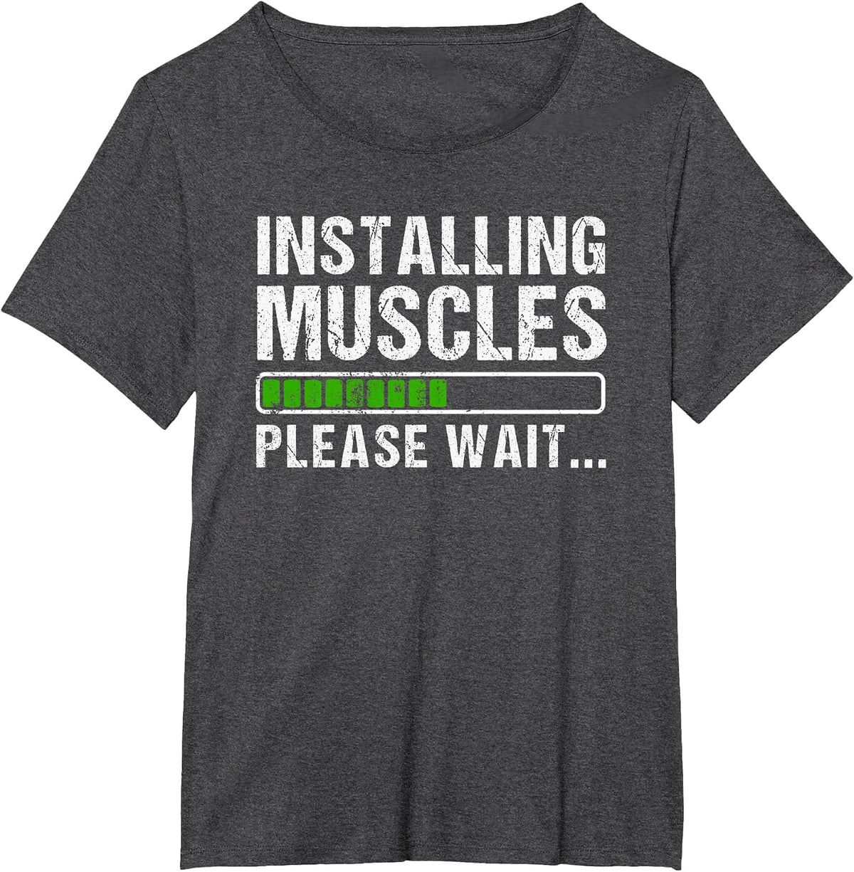 Installing Muscles T-Shirt T-Shirt - Dark Heather Grey