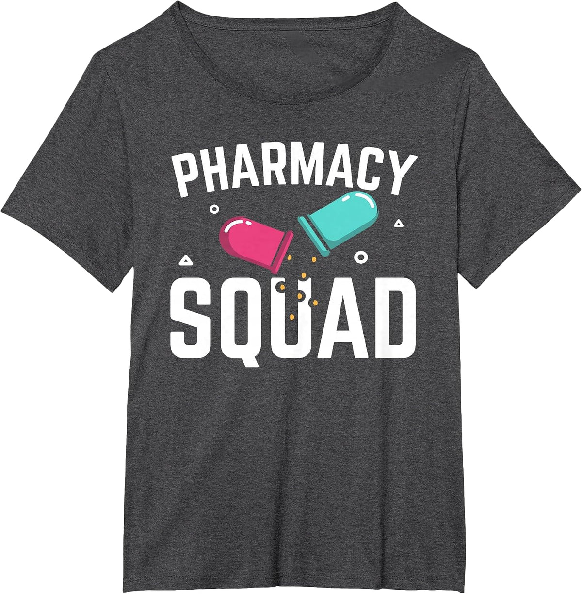 Pharmacy Squad Pharmacist Pharm Technician T-Shirt - Dark Heather Grey
