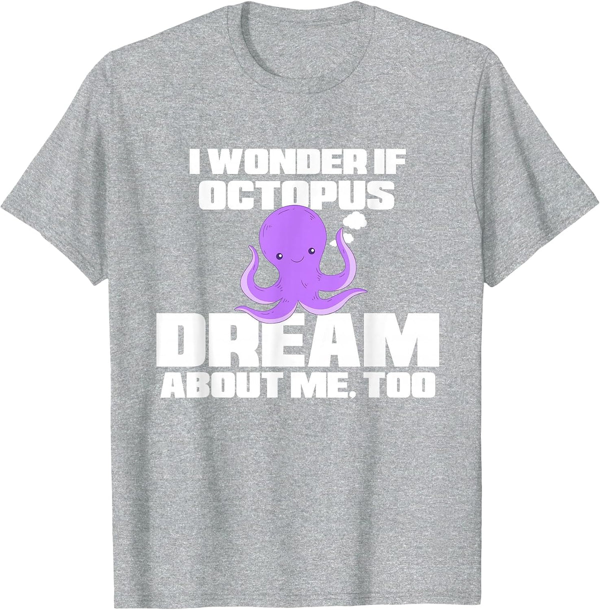 Funny Octopus Shirt - Octopus Pajamas Women Men Kids T-Shirt - Heather Grey