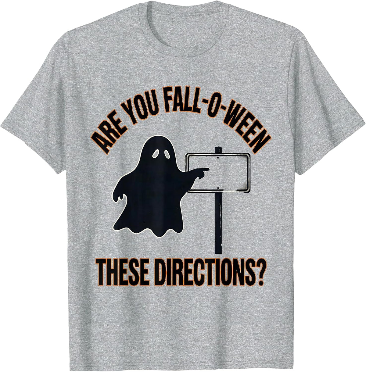 Men's Are You Fall-O-Ween These Directions Funny Teacher Halloween T-Shirt - Heather Grey