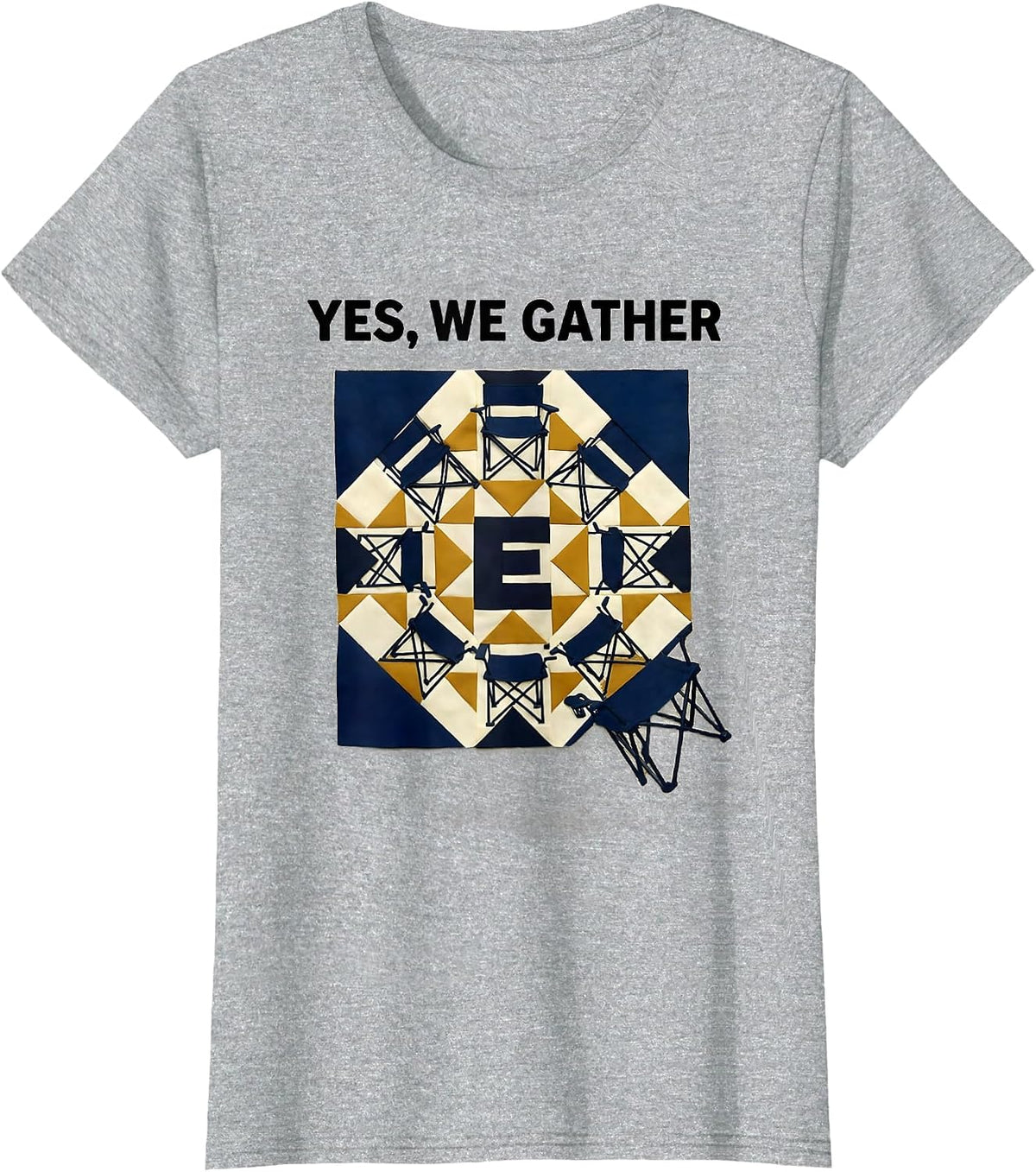 Yes, We Gather Family Reunion Matching Group Humor T-Shirt - Heather Grey