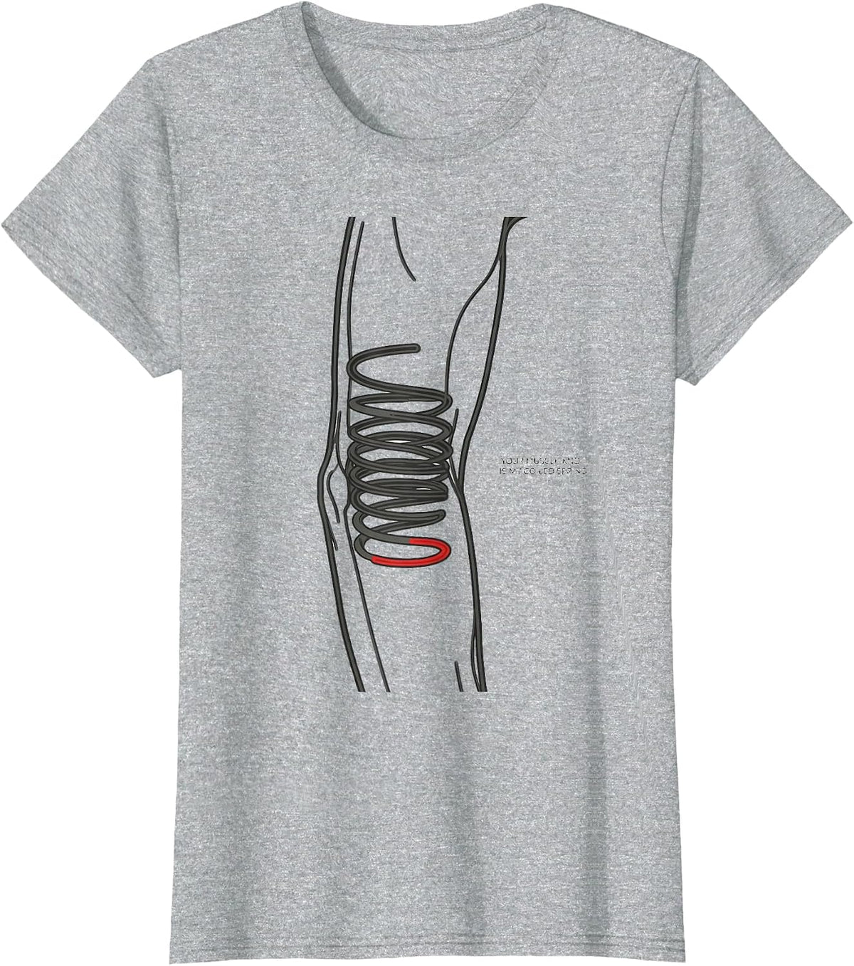 Your Muscle Knot Is My Coiled Spring Funny Massage Therapist T-Shirt - Heather Grey