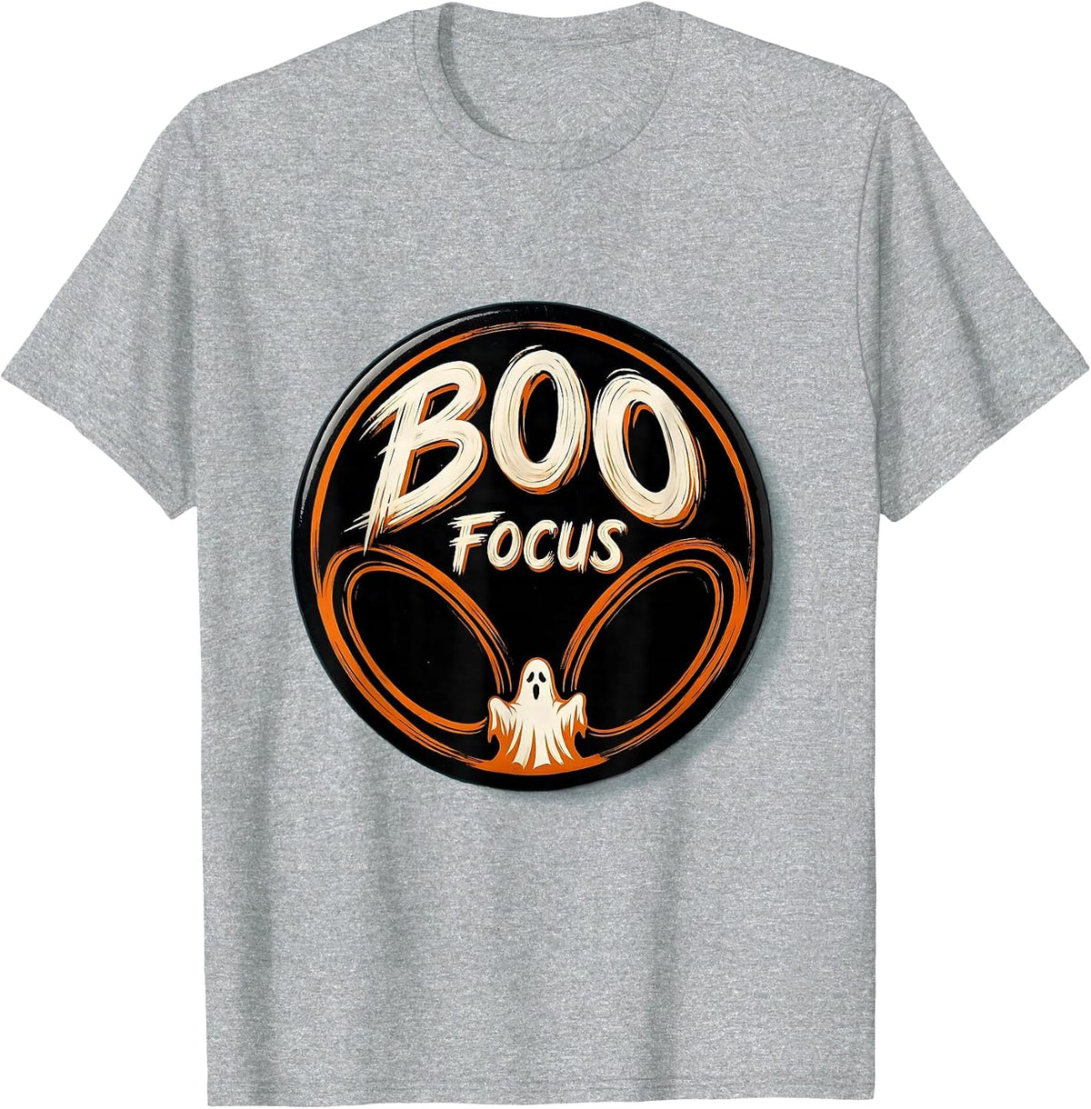 Men's Boo Focus Funny Eye Doctor Halloween Optometrist Costume T-Shirt - Heather Grey