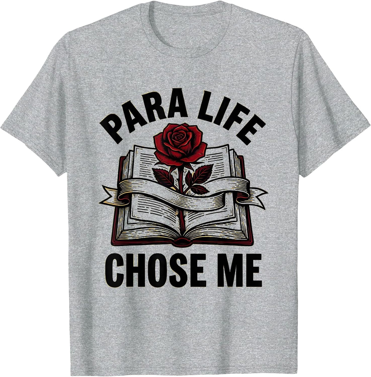 Men's Para Life Chose Me Paraprofessional Design T-Shirt - Heather Grey